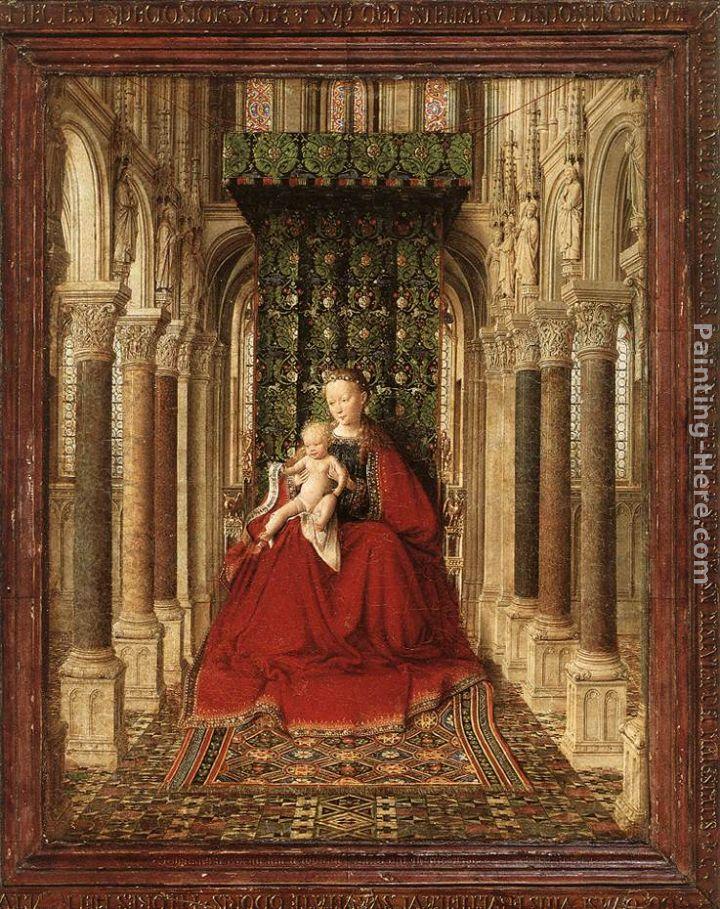 Jan van Eyck Small Triptych [detail central panel]